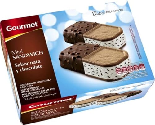 Marca Blanca - Gourmet Mini Sandwich Sabor Nata y Chocolate, 324g