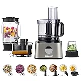 procesador de alimentos kenwood fpm250 Capacidad del bol de 2.1 L Kenwood Fdm307 Procesador De Alimentos, Negro/Plateado