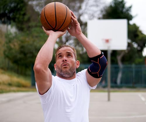 Image of Kunto Fitness Elbow Brace Compression Support Sleeve (Shipped From USA) for Tendonitis, Tennis Elbow, Golf Elbow Treatment - Reduce Joint Pain During Any Activity!