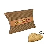  Palo Santo Schmuck Schlüsselanhänger Herz – Holzschmuck aus Palo Santo Holz