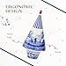 Spode Blue Italian Tree - Holiday Porcelain Decoration Featuring Contemporary Design - Christmas Ornament for Tree, Wreath, Festive Home Display - Great for Gifting & Décor
