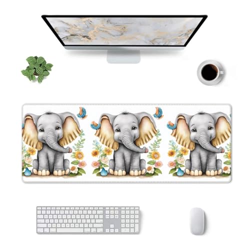 Grand tapis de souris de jeu éléphant 80x30.5 cm antidérapant - 4