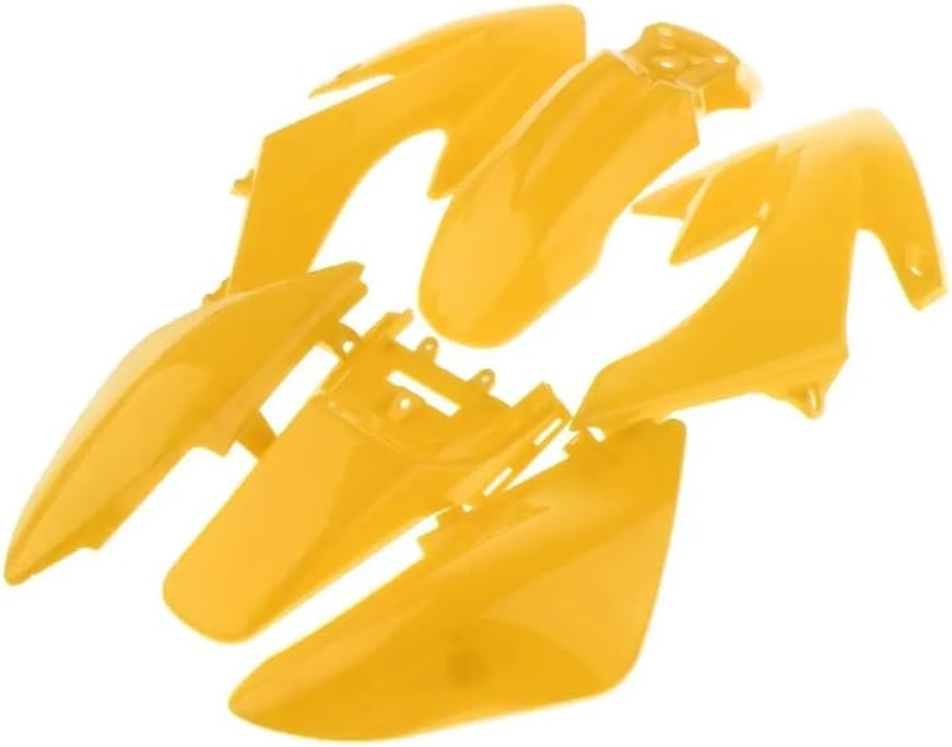 Motorcycle Side Wind Wing ABS Plastic Fairing Body Work Kit Set for CRF 50CC 90CC 110CC 125CC Dirt Pit Bike(White)