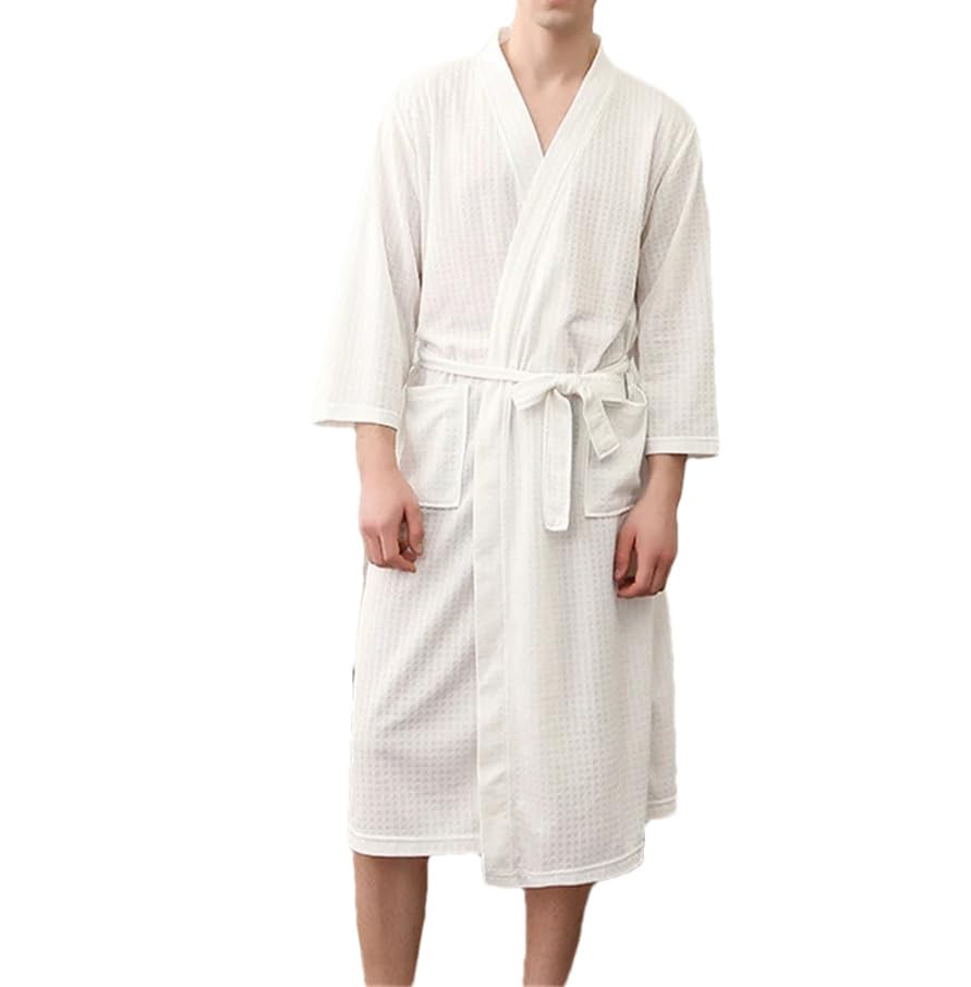 REHJJDFD Męski szlafrok kąpielowy kimono ręcznik szlafrok damski seksowny szlafrok z dekoltem w serek domowe szlafroki bielizna nocna miłośnicy