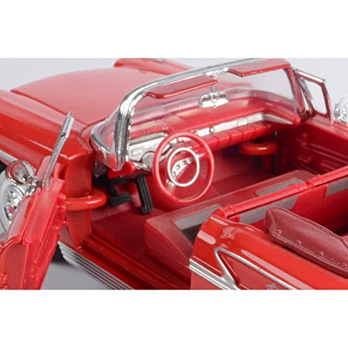 Motor Max 1:24 Chevrolet Impala Convertible Rojo miniatura 6