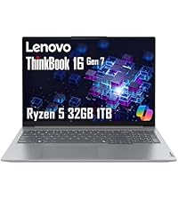 Amazon.com: Lenovo ThinkBook 16 Gen 7 Business Laptop, 16