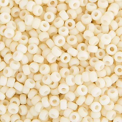 Miyuki Seed Bead 8/0 APX.22g - Cream Opaque Matte Japanese Glass Seed Beads