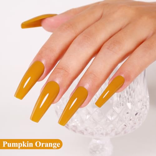 Esmalte de uñas gel Pumpkin Orange 10ml miniatura 3
