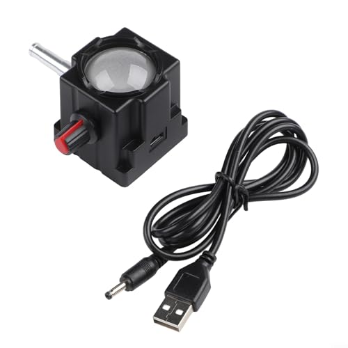DAZZLEEX Lampe LED Microscope USB Blanc Luminosité Réglable Source de Lumière pour Microscope Biologique Stéréo et Vidéo Microscope Design Compact ABS avec Câble USB Économie d'énergie S(B)