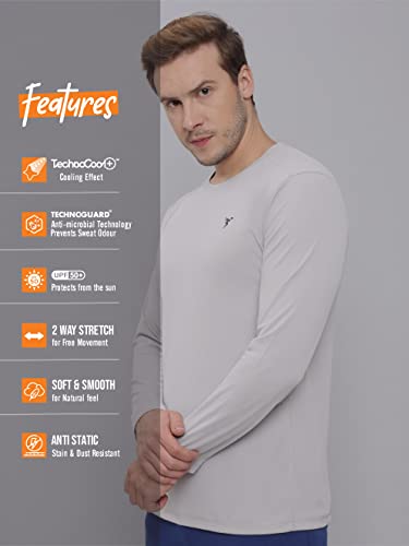 Image of TECHNOSPORT Men's Slim Fit T-Shirt - (MTOR17) Pack of 1