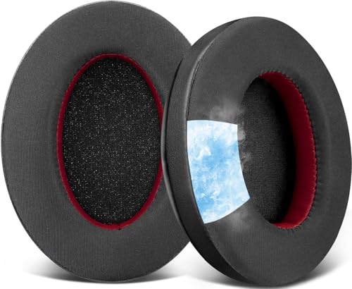Image of SOULWIT Cooling-Gel Earpads for Razer Barracuda /Barracuda X /Barracuda X Chroma (Do Not Fit Barracuda Pro) Headphones, Ear Pads Cushions with Noise Isolation Foam, Ice Silk Fabric - Black