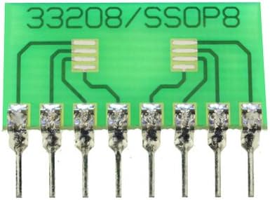 8 Pin SIP Surface Mount Integrated Circuit Adapter (0.4" x 0.8")