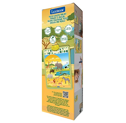 Cartel interactivo Lexibook JCMAT15i1 bilingüe con test de animales 3