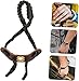 Bow Wrist Sling, Adjustable Archery Wrist Sling Made of Nylon and Faux Leather, Lightweight & Durable Compound Bow Sling for Secure Lock, for Compound & Recurve Bow Hunting, Target Practice
