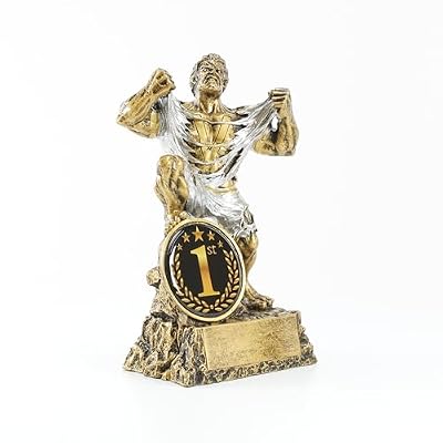 Decade Awards Monster Trophy - 6.75 Inch Tall - Victory Beast Award with 1st or 2nd Place Insert - Engraved Plate on Request