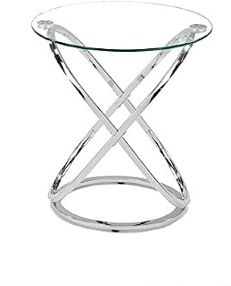ASPECT Monarch Coffee/Side End Table, Chrome, 52 x 52 x 56.5 cm