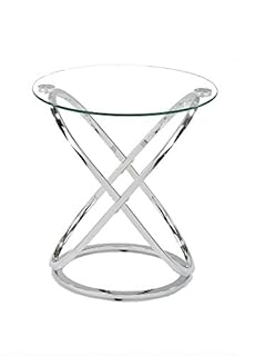 ASPECT Monarch Coffee/Side End Table, Chrome, 52 x 52 x 56.5 cm