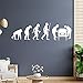 Kicker piłkarzyki Evolution tatuaż ścienny naklejka ścienna naklejka ścienna Wall Sticker
