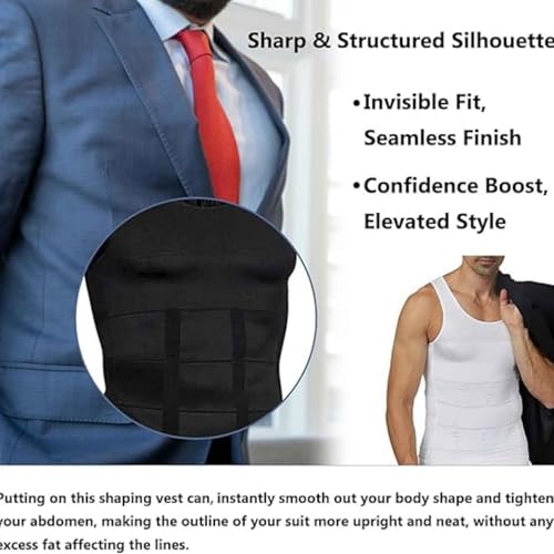 2PCS Shaperluv for Men,2025 Shaperluv Tank 2.0 Mens,Shaper Tank for Men Big and Tall,Male Compression Shirt Shaper4