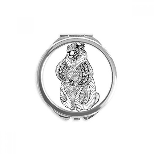 Miroir rond maquillage souris pour vos retouches beauté en voyage