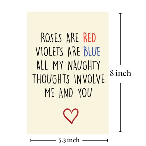 Cheerin Valentine's Day Cards For Him Or Her | Anniversary Card | Gifts For Him Or Her | Fun Gift Birthday Card For Husband Wife Boyfriend Girlfriend Men Women (Roses) #TOP1