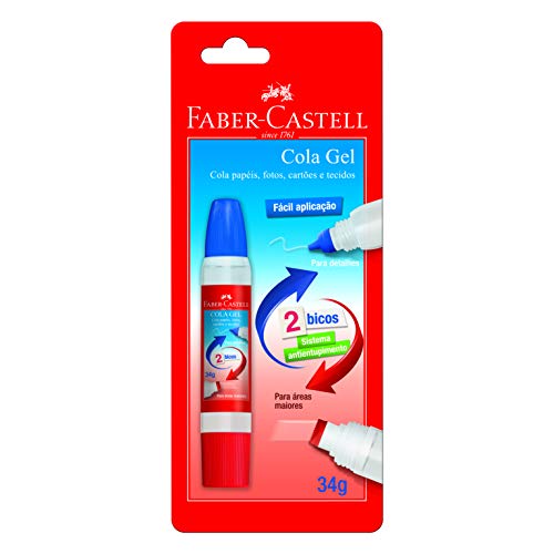 Cola Gel 2 Bicos, Faber-Castell, SM/8140GEL, 34g