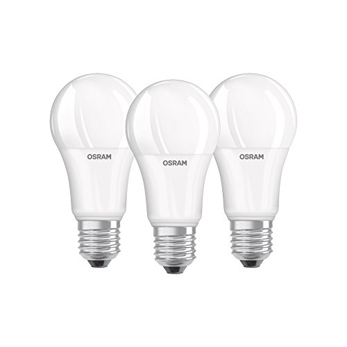 Osram Base Clas a Lampada LED E27, 13 W, Luce Calda, 3 Unità (Confezione da 1)