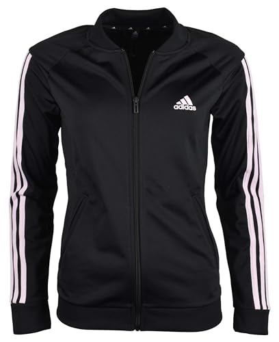 (取寄) アディダス 3ストライプ トリコット トラック ジャケット adidas 3-Stripe Tricot Track Jacket  Black/Pulse Magenta adidas Women's Essentials Tricot 3-Stripe Full-Zip Track Jacket