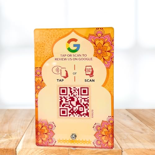 tinydabba Diwali Edition Review NFC Standee with QR Code by tinydabba