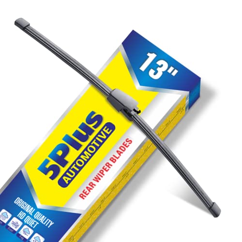 Image of 5 PLUS 13 Inch Rear Wiper Blade Replacement for Volkswagen Golf V VI Variant 2014-2006 Jetta 2014-2009 Rabbit 2009-2006 Tiguan 2015-2009 Touareg 2010-2004 BACK Windshield Wiper Blade (13-G)