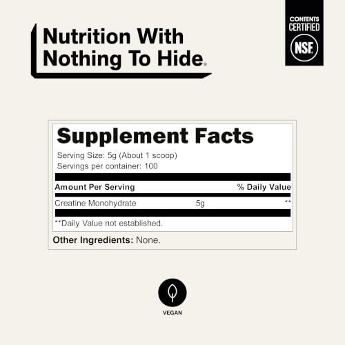 NAKED Pure Micronized Creatine Monohydrate 500g (100 Servings) — view 5