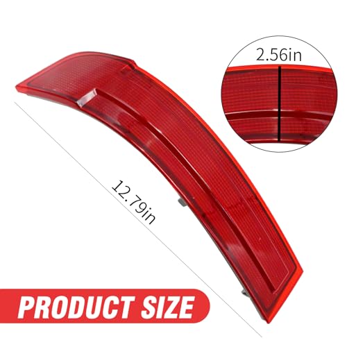 Image of Rear Left Bumper Warning Lamp Red Lens Reflectors, Replacement for Mercedes Benz X164 GL320 GL450 GL550 2007 2009, Replace 1648201174