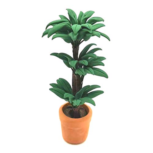 SXFSE Dollhouse Decoration Accessories, 1:12 Toy House Miniature Scene Model Potted Green Plant...