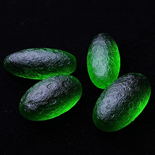 ZTBH Cristal de meditação natural 50-60 g Moldavite Copo de impacto de meteorito tcheco pedra de cri
