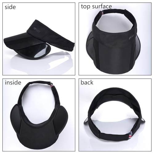 Image of Marrywindix Sport Wear Athletic Visor Sun Sports Visor Hat Adjustable Cap with Retractable Brim for Women and Men