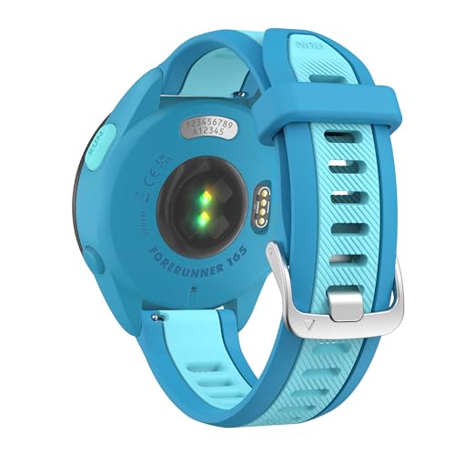 Correa de silicona 20mm para Garmin Forerunner 165 miniatura 2