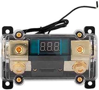Car Stereo Fuse Block-Stereo Sub Fuse - ANL Power Fuse Holder 150A 200A 250A with LED Display Car for Audio Stereo Distribution Fuse Block for Car Ship Vehicle(250A)