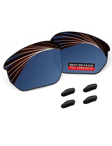Image of PRO+ Polycarbonate Replacement Lenses & Rubber Kits /Nose Pads for Oakley Flak Series Sunglasses