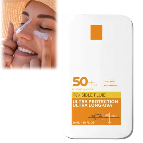 SPF 50 Sunscreen Cream,Sunscreen SPF 50 Face,Ultra Light UV Protetion Suncream,Korean Sunscreen for Men & Women,Waterproof SPF 50 Face Moisturiser,UVA & UVB Protection Suncream,Body & Facial Sunscreen