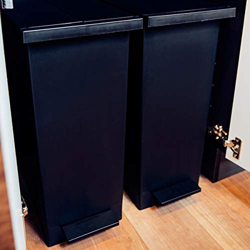 ケユカ 両開きダストボックス L 27L ブラック