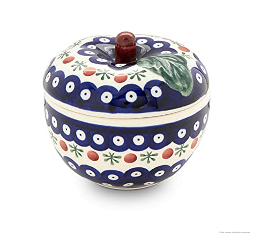 Cocotte à pommes en céramique avec couvercle Ø 12,6 cm Décor 41 - 2