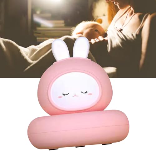 Lámpara de noche bebé con diseño de conejo recargable miniatura 3