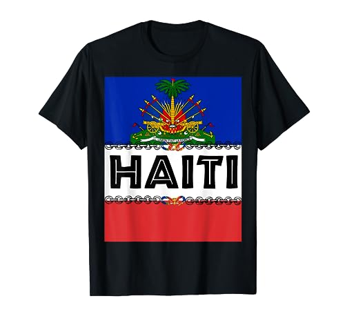 Haitian Pride for Haiti Flag Day Gift Ayiti Chains Zoe T-Shirt