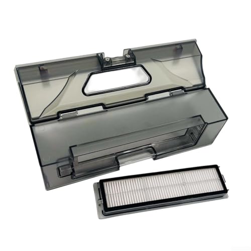 Vilgftyiet Cubo de basura de repuesto con filtro HEPA para aspiradora robótica Trouver RLS3, apto para la mayoría de aspiradoras robot, alta capacidad, fácil de limpiar, diseño apto para alérgicos