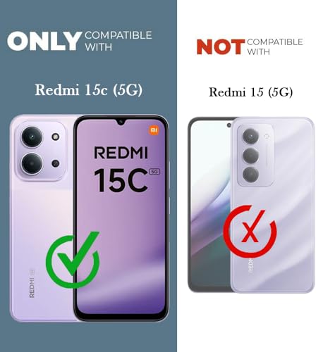 Image of Jkobi Rubberised Back Cover Case for Redmi 15C (Textured Grip Design | Micro-Fiber Cloth Inside | Slim and Light Weight | Soft Touch and Feel)