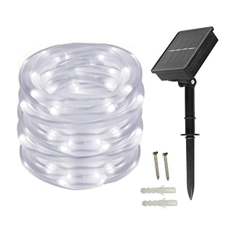BXROIU Solar Powered 100 LED Fairy Lights Cover