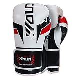 Boxhandschuhe, Boxhandschuhe für Damen und Herren, Boxsackhandschuhe, Muay Thai, Sparring, MMA, weiß, 170 g (weiß)