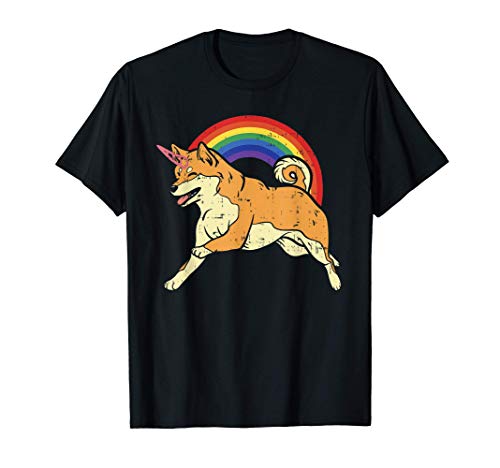 Funny Dog Shirt Shiba Inu Unicorn Lover Men Women Kids Gift T-Shirt