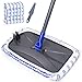Large Area Flat Mop with 2 Mop Pads 360 Degree Magic Microfiber Floor Mop for Hardwood Floors Masthome