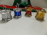 Drummer Christmas Tree Ornaments - Drums 12 Piece - Holiday Decorations